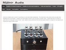 Tablet Screenshot of mjolnir-audio.com